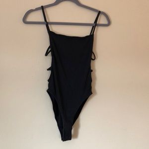 Urban Outfitter black scrappy bodysuit